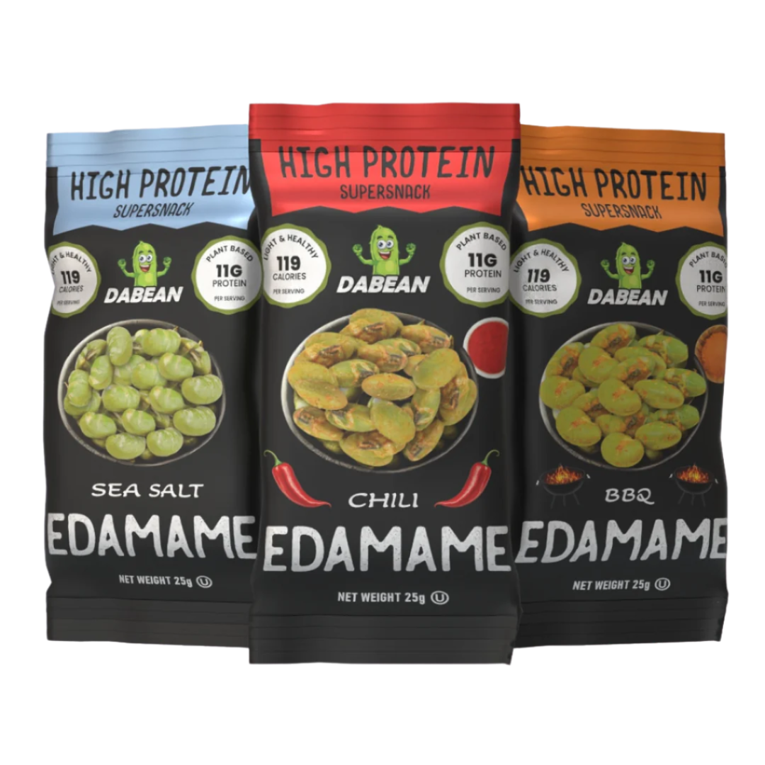 Сухо печено едамаме от dabean.bg в три вкуса